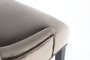 GINER Y COLOMER Lot de 4 chaises en tissu effet velours anthracite